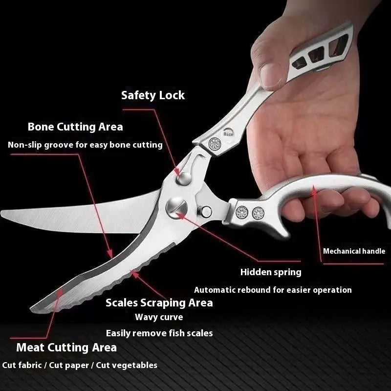 β‘ Limited Time 50% OFF π₯ Professional Heavy Duty Kitchen Shears βοΈ with Safety Lock & Non-Slip Handle